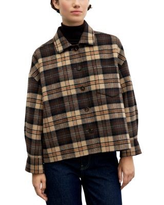 Gerard Darel Josia Printed Button Front Shacket