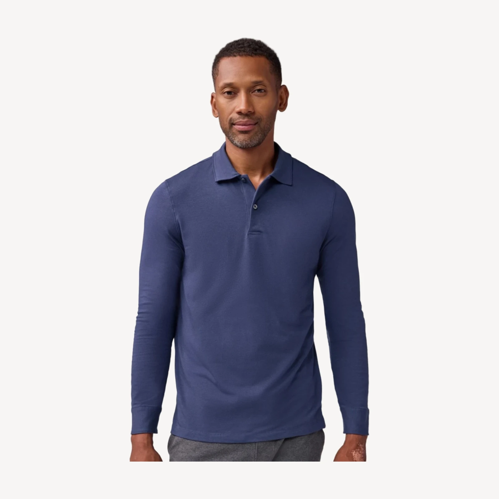 SILVER Long Sleeve Polo