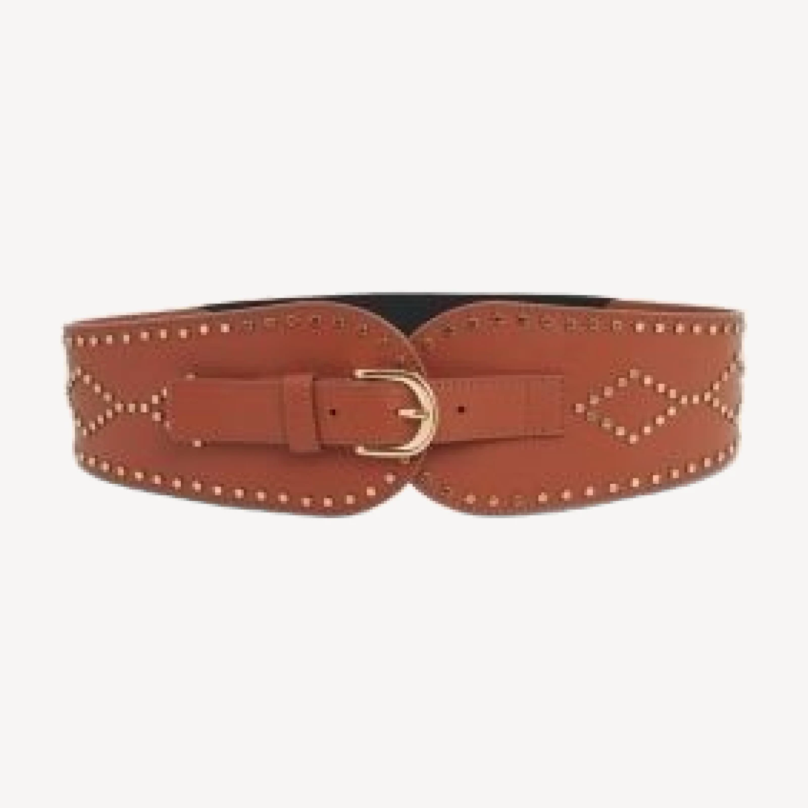 Gerard Darel Women's Olympe Studded Leather Waist Belt