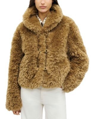 Gerard Darel Alza Faux Fur Coat