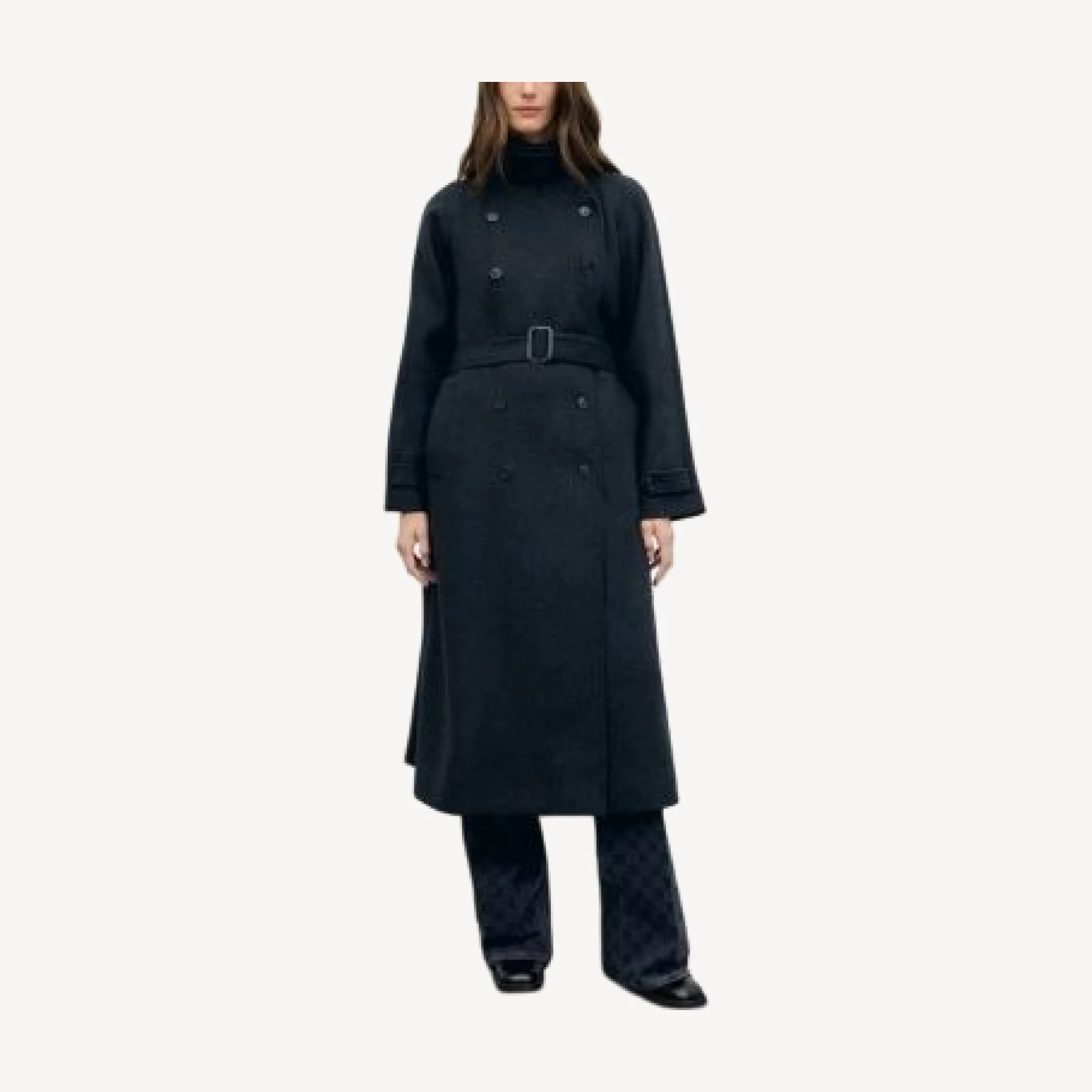 Gerard Darel Vera Double Breasted Trench Coat