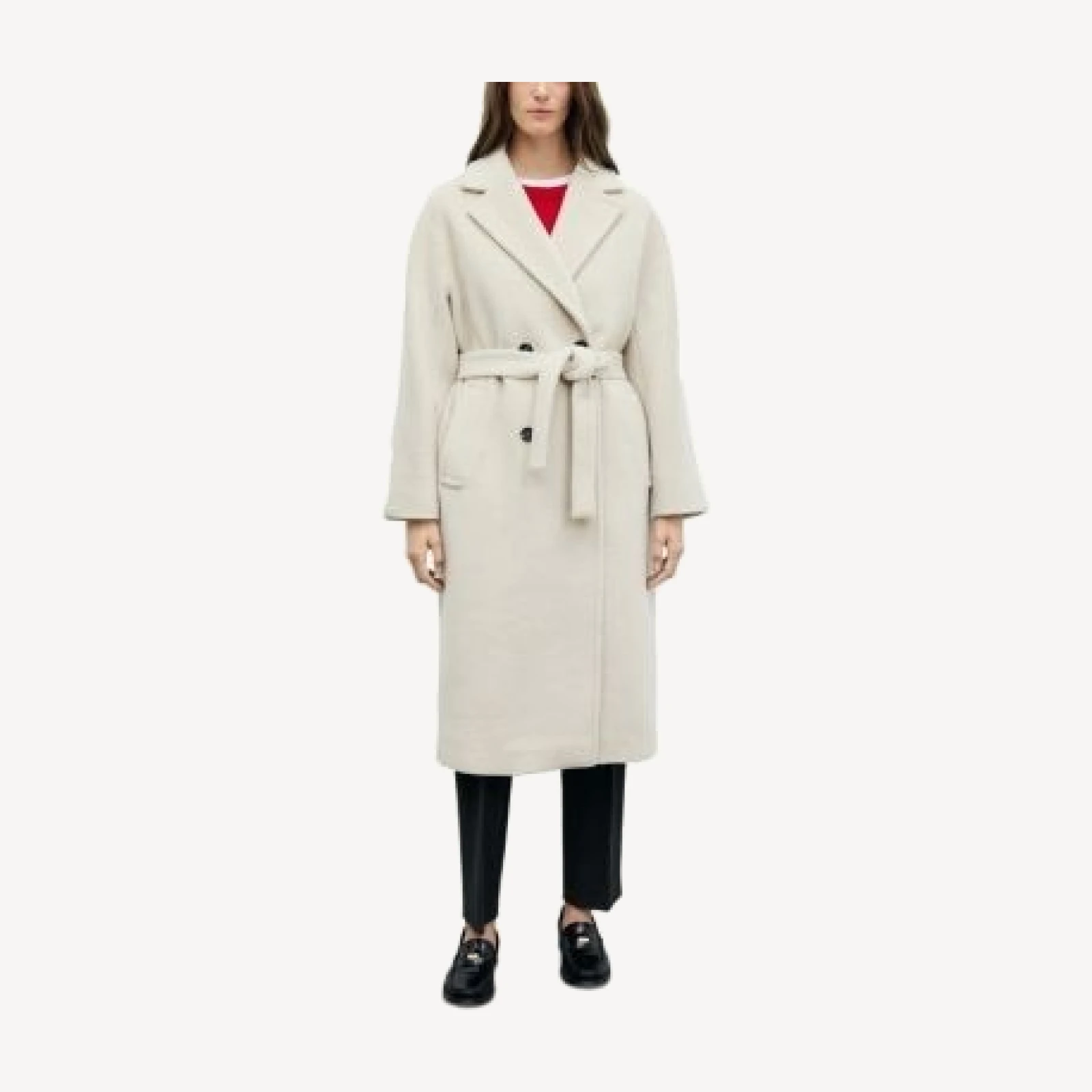 Gerard Darel Alan Notch Collar Tie Waist Coat