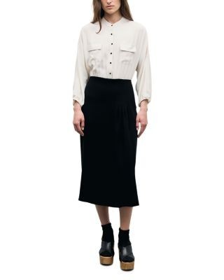 Gerard Darel Cassy Colorblocked Shirt Top Dress