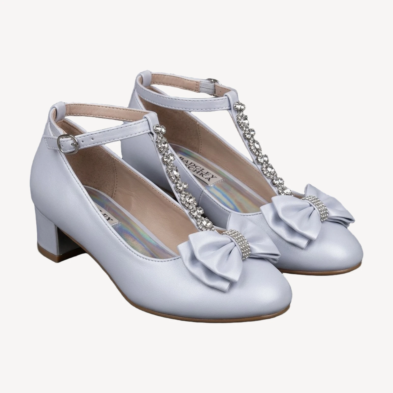 Badgley Mischka Girls' Sparkly Stones and Ribbon Dress Sandals - Toddler, Little Kid, Big Kid