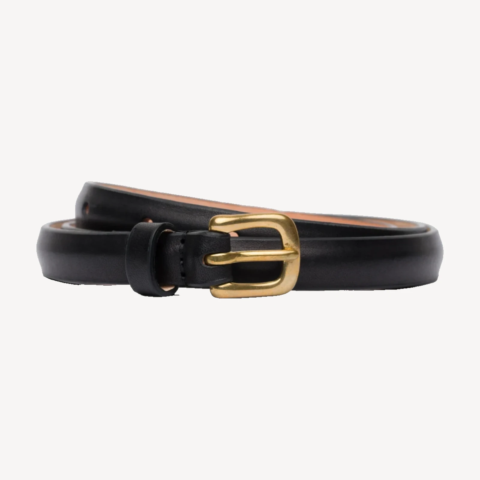 ZAZA BELT -- BLACK LEATHER