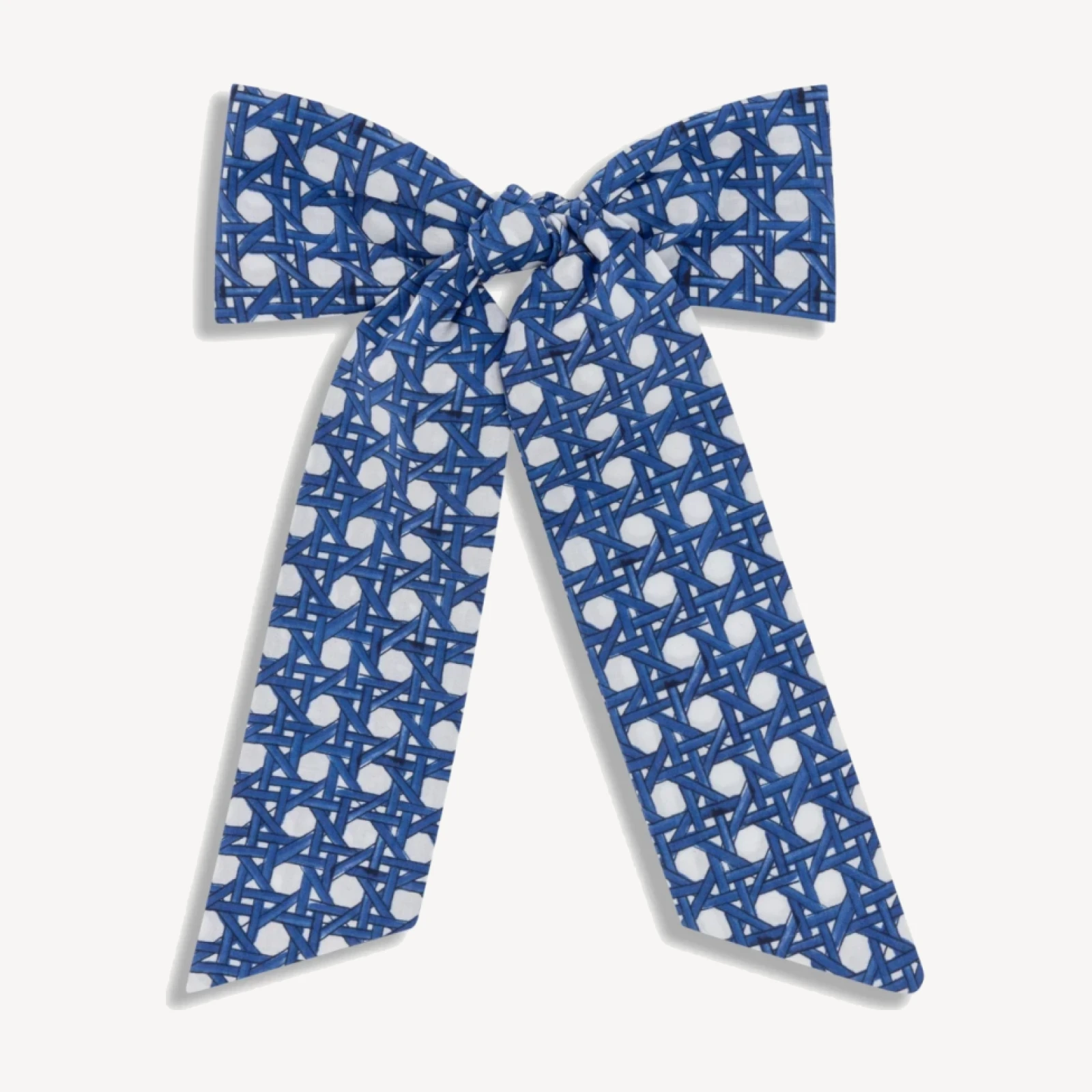 The Belle Bow - Navy Basketweave Cotton Poplin