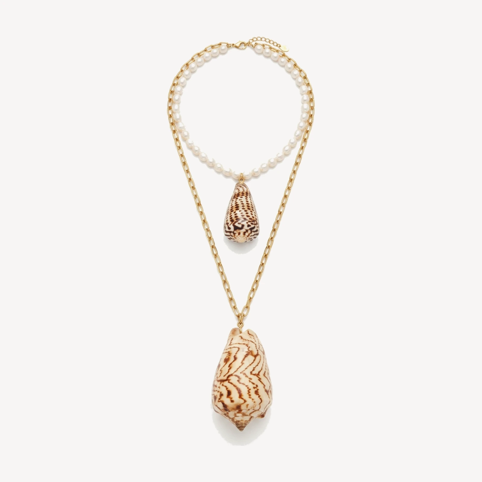 Lettered Cone Necklace