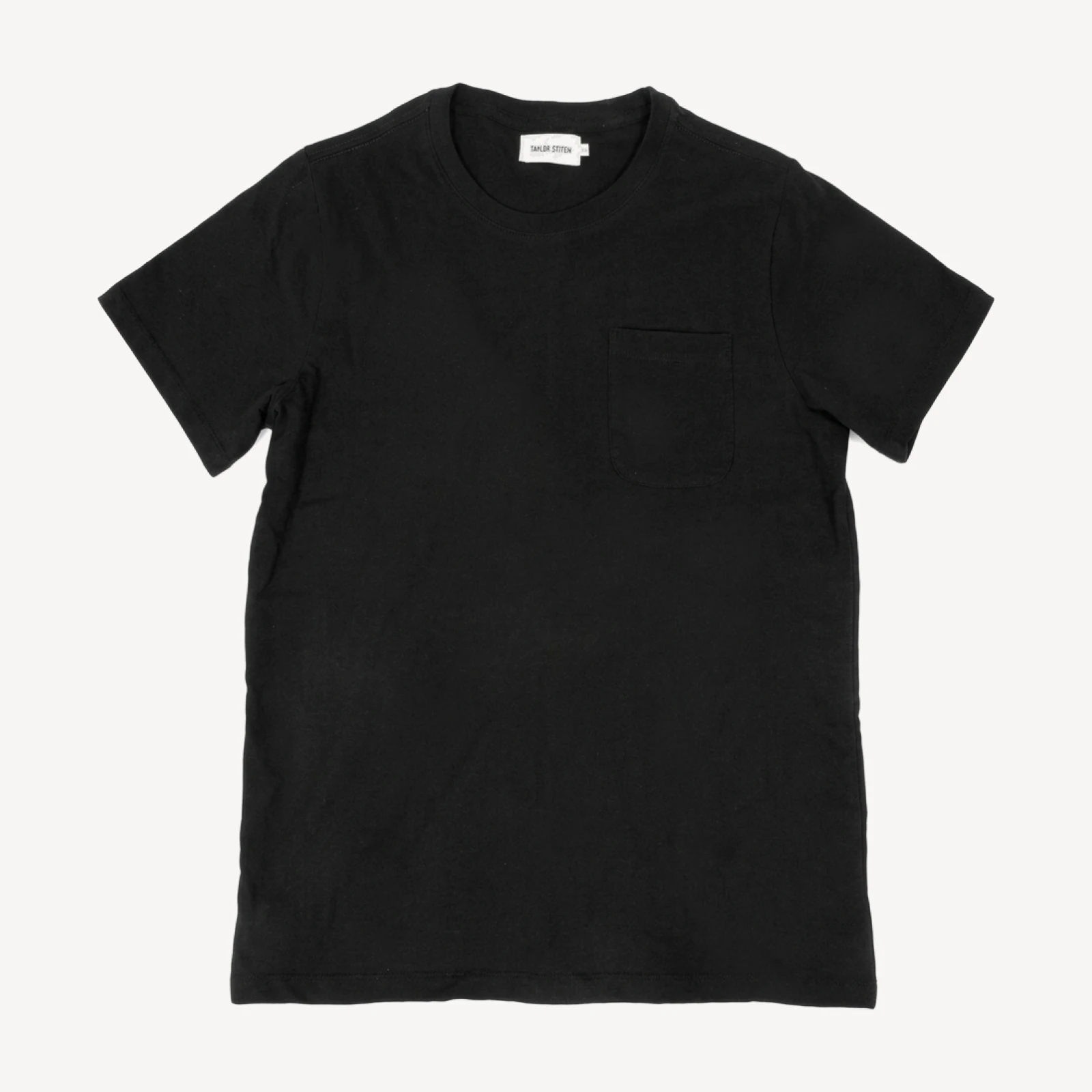 The Crewneck Pocket Tee in Black