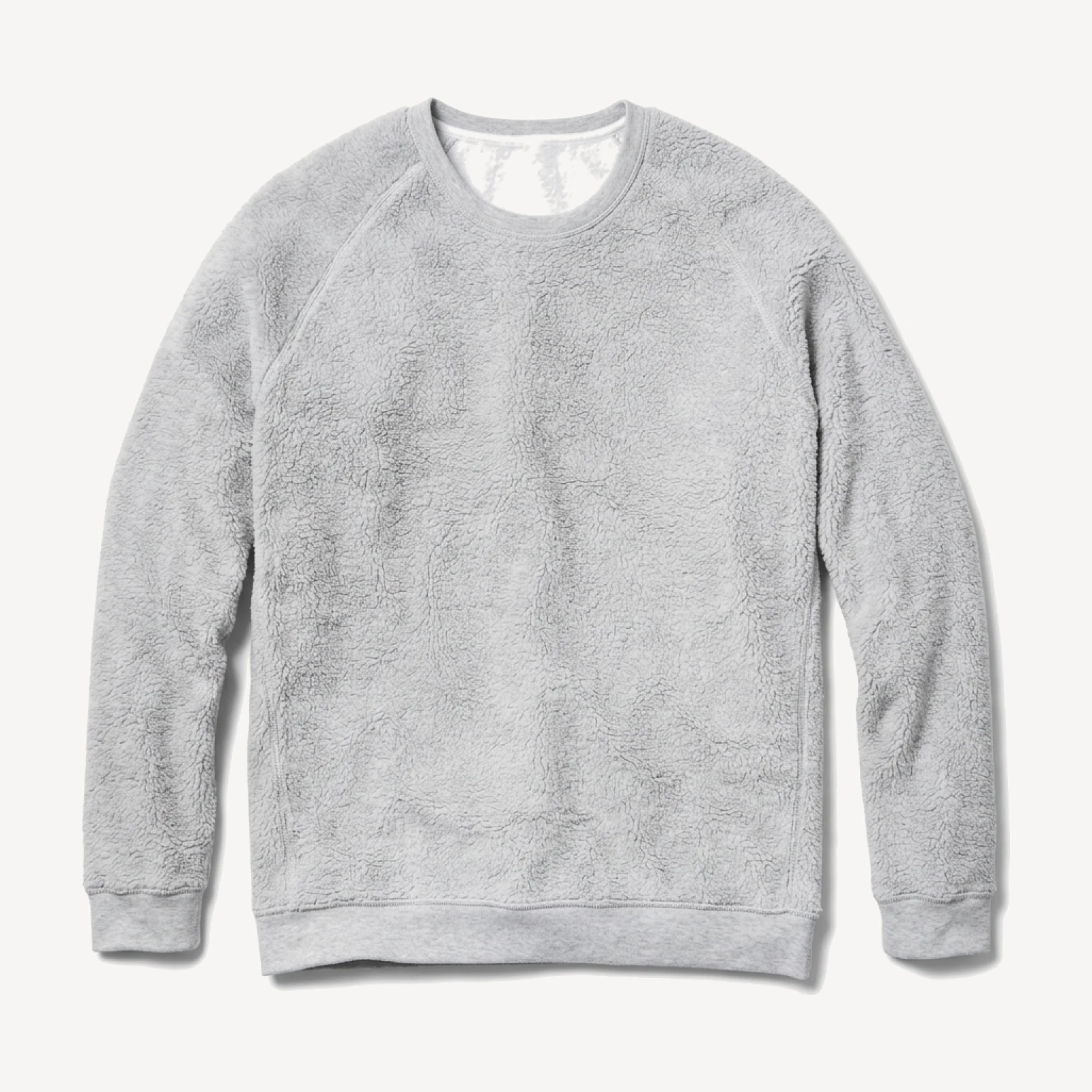 Men's Sherpa Crew Pullover in Heather Grey