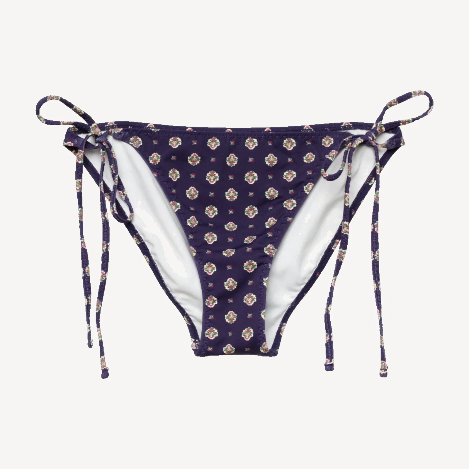 POSITANO BIKINI BOTTOM -- NAVY CADIZ FOULARD