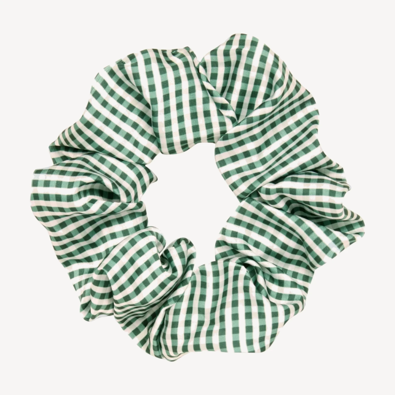 The Hill House x Wet Brush Oversized Scrunchie - Emerald Gingham