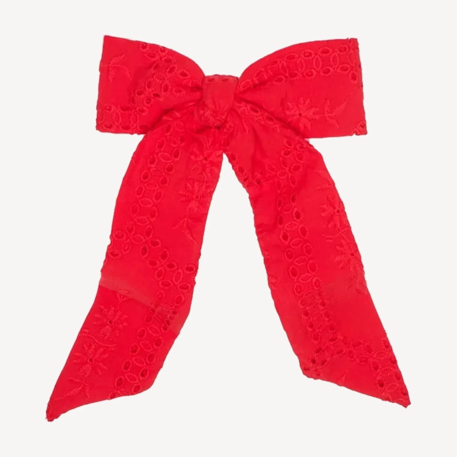 The Belle Bow - Cherry Trellis Broderie