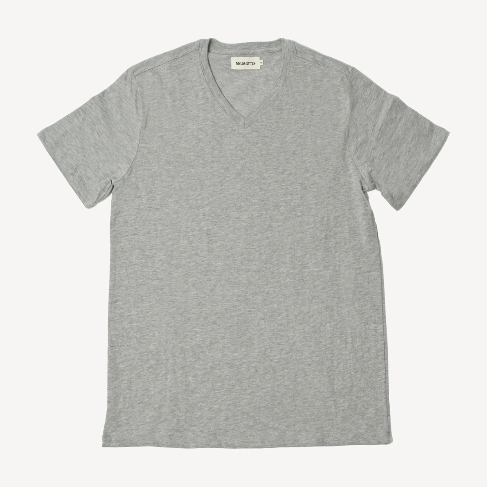 The V-Neck Tee in Heather Grey