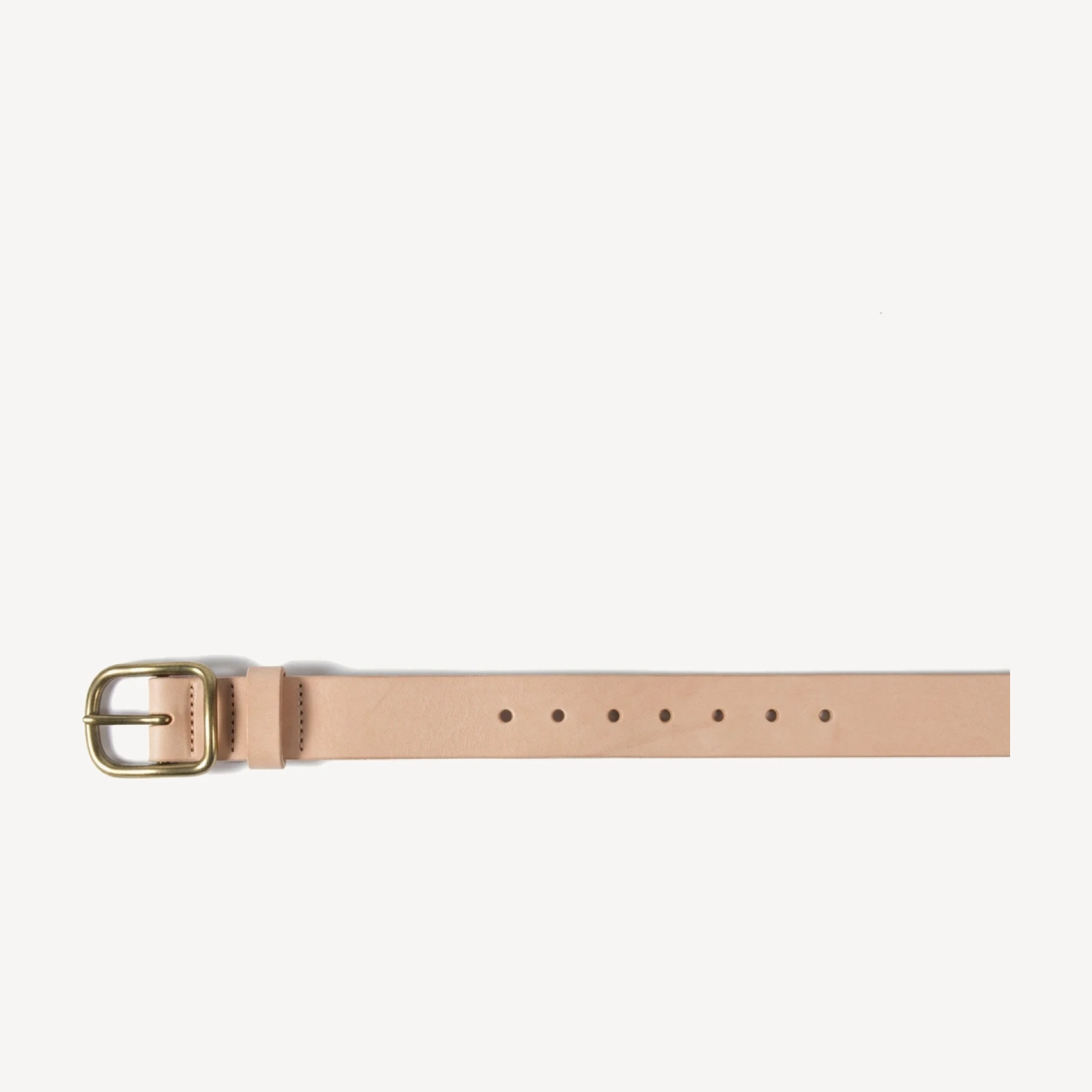 Natural Brass Buckle Belt - 1.5