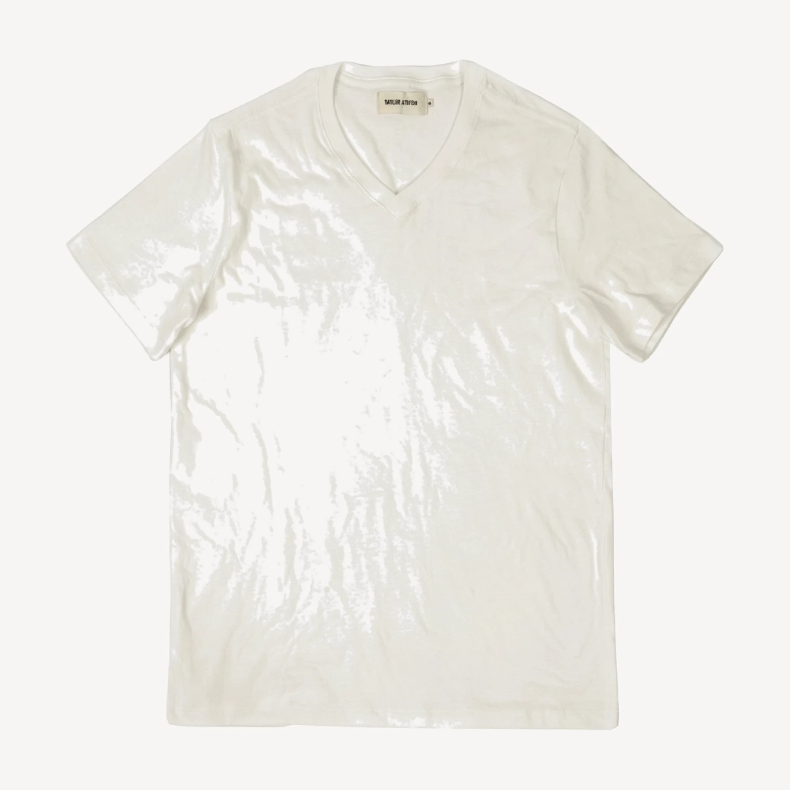The V-Neck Tee in Natural