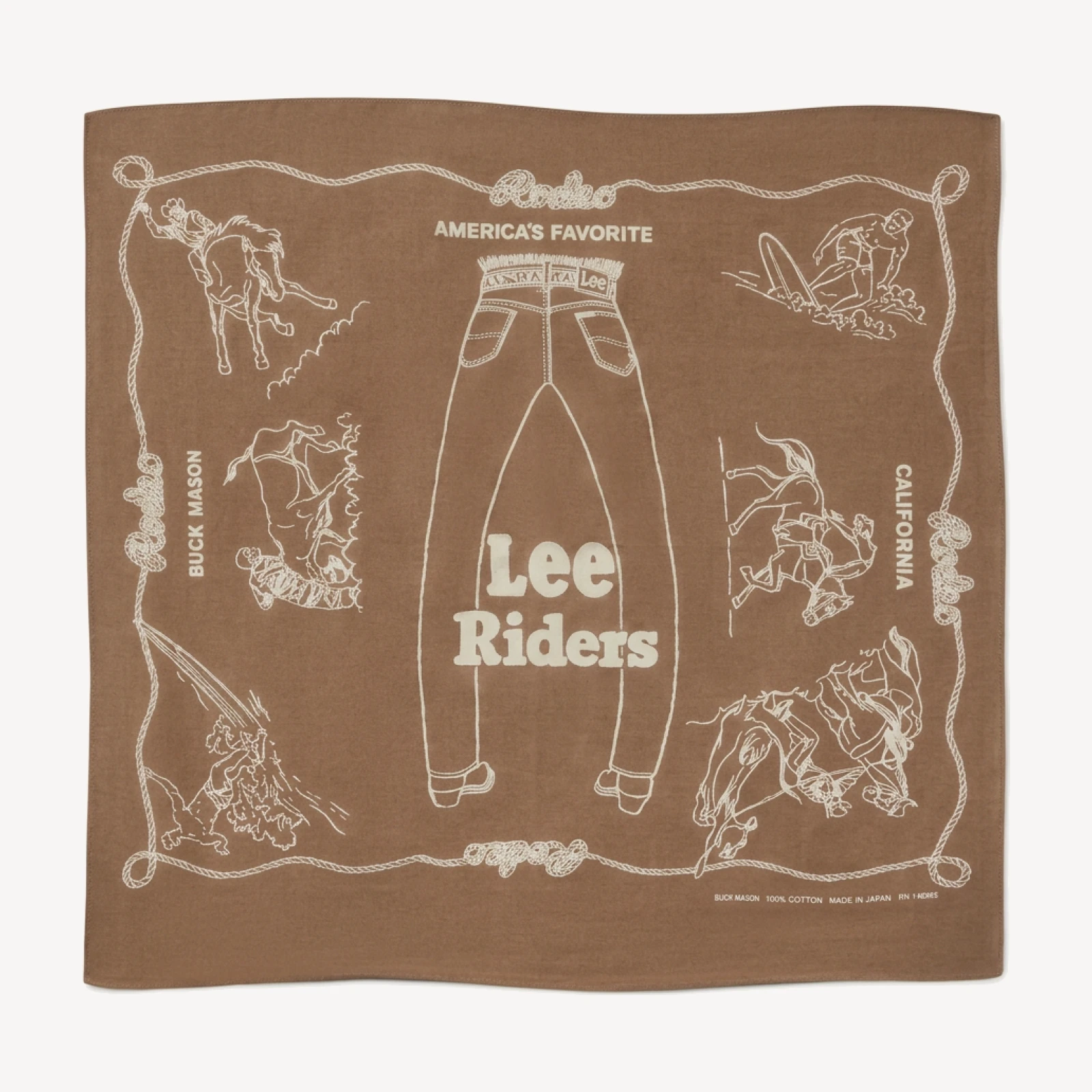 Mocha Lee X Buck Mason Cotton Rider's Bandana