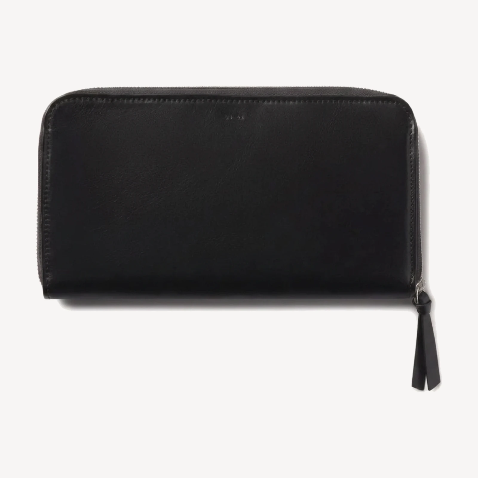 Black Italian Leather Passporter
