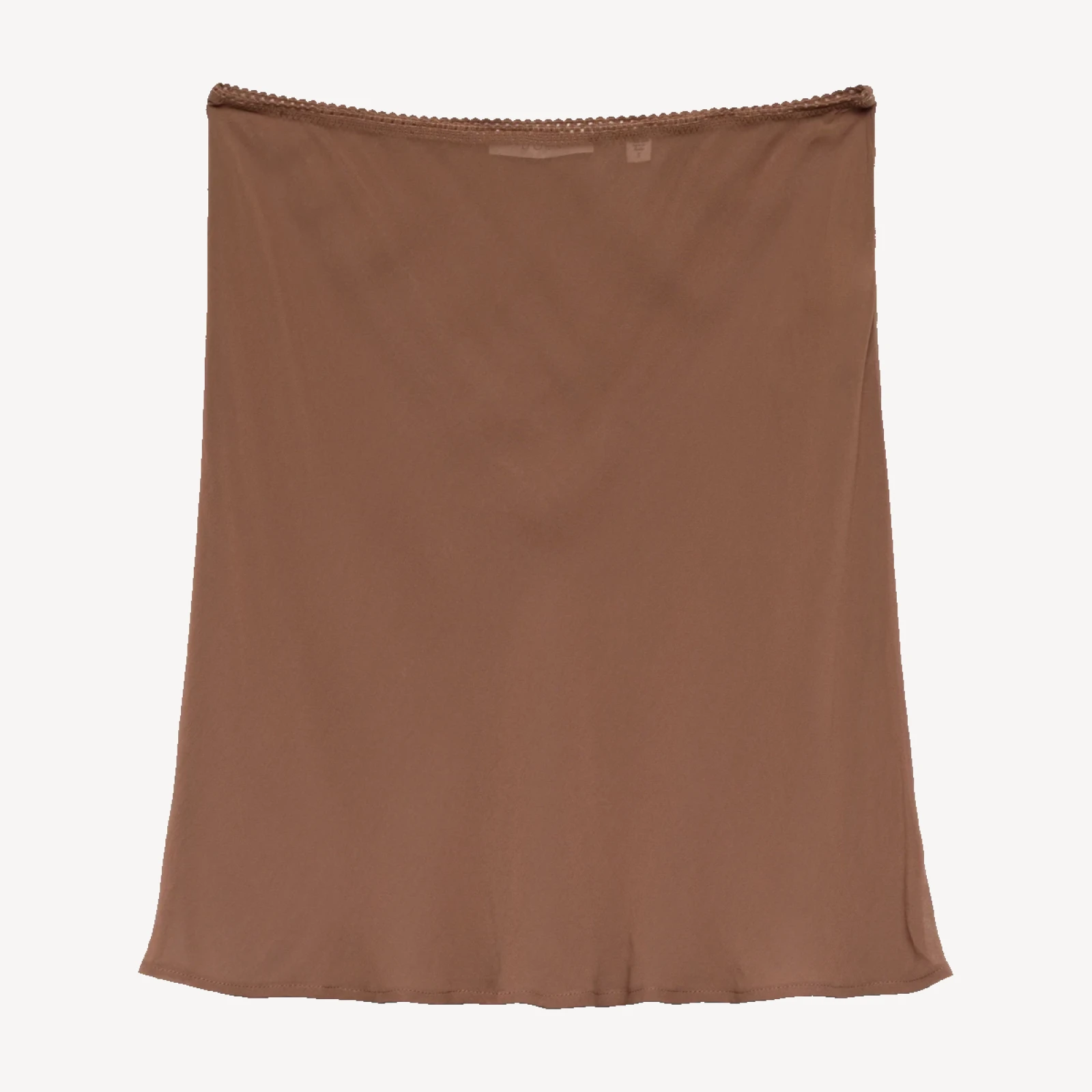 MINI SKIRT SLIP -- CAROB