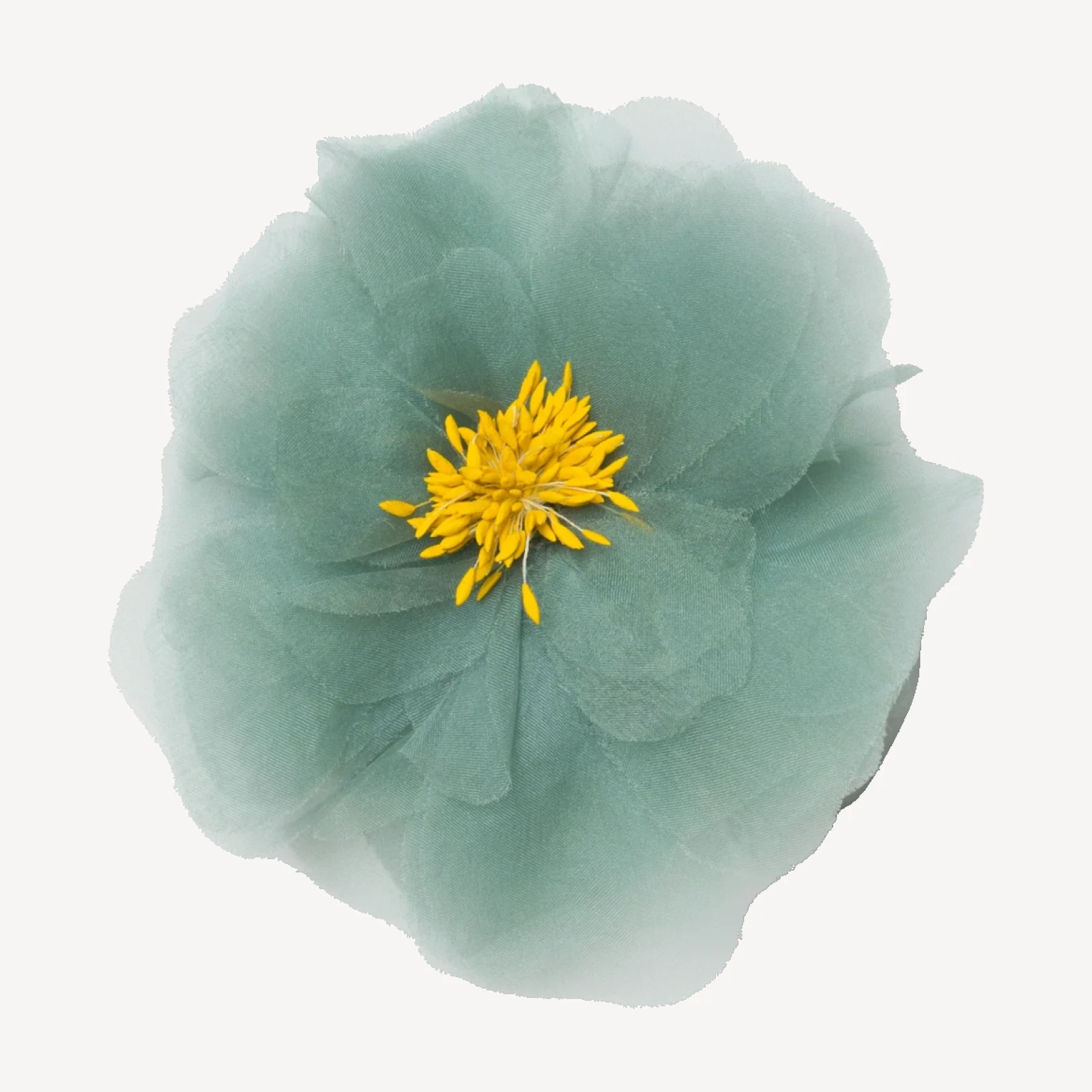 DANI BARRETTE -- TEAL ORGANZA