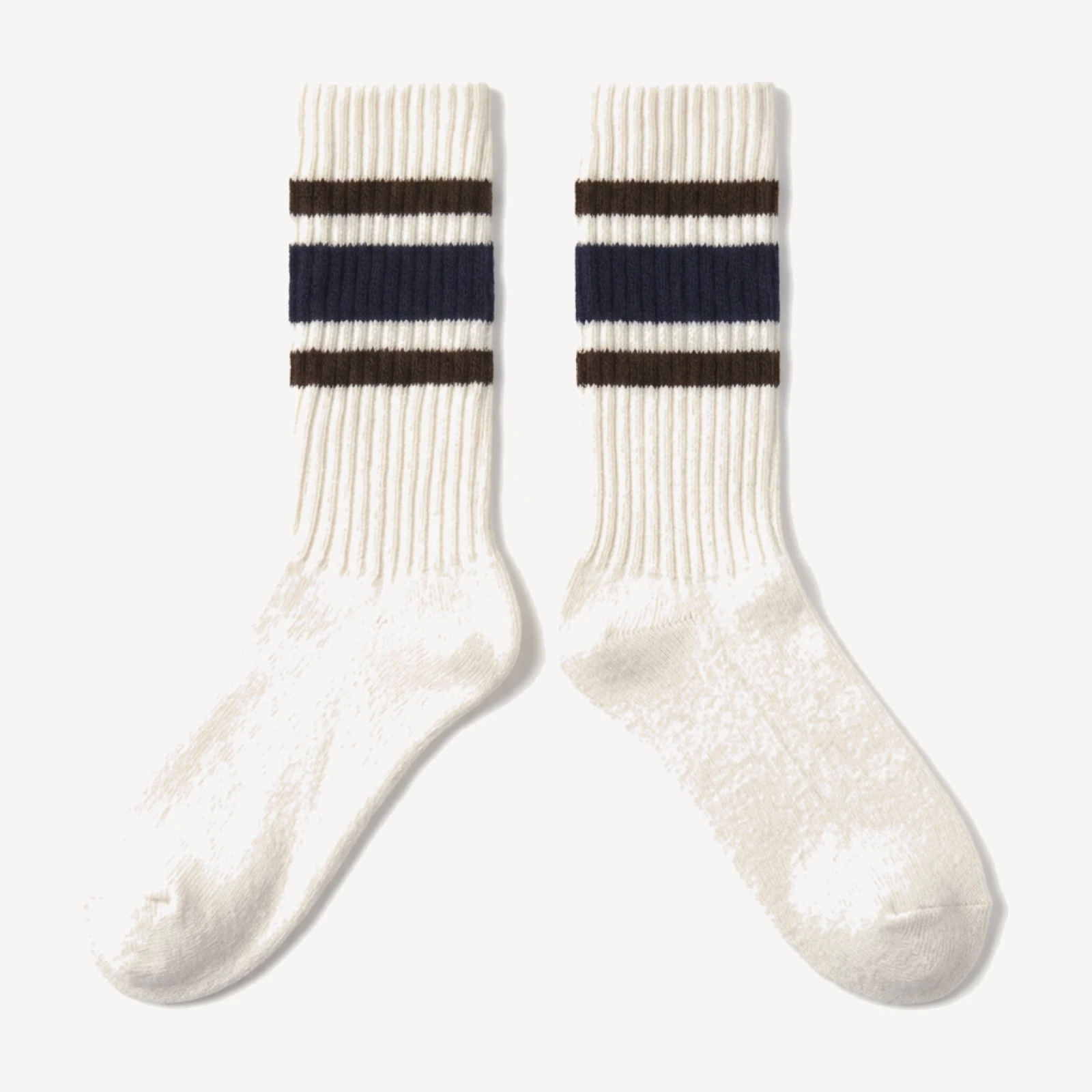 Dark Brown / Royal Navy Sport Stripe Sock