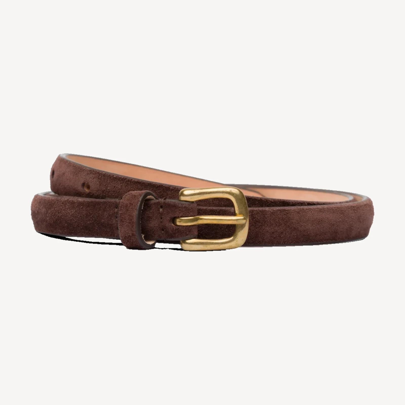ZAZA BELT -- EQUESTRIAN BROWN SUEDE
