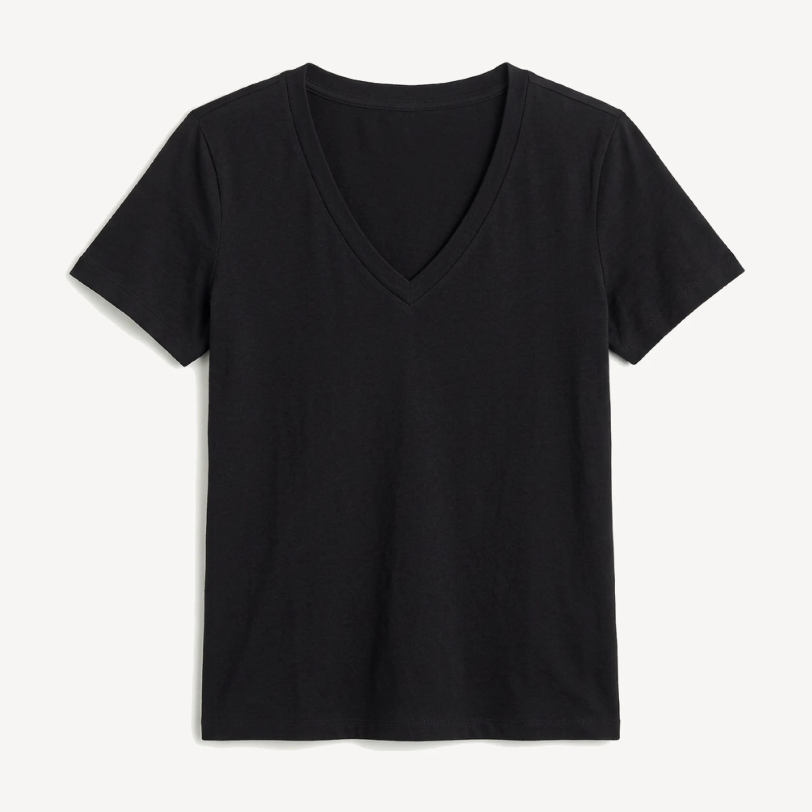 Classic V-Neck Tee in Black