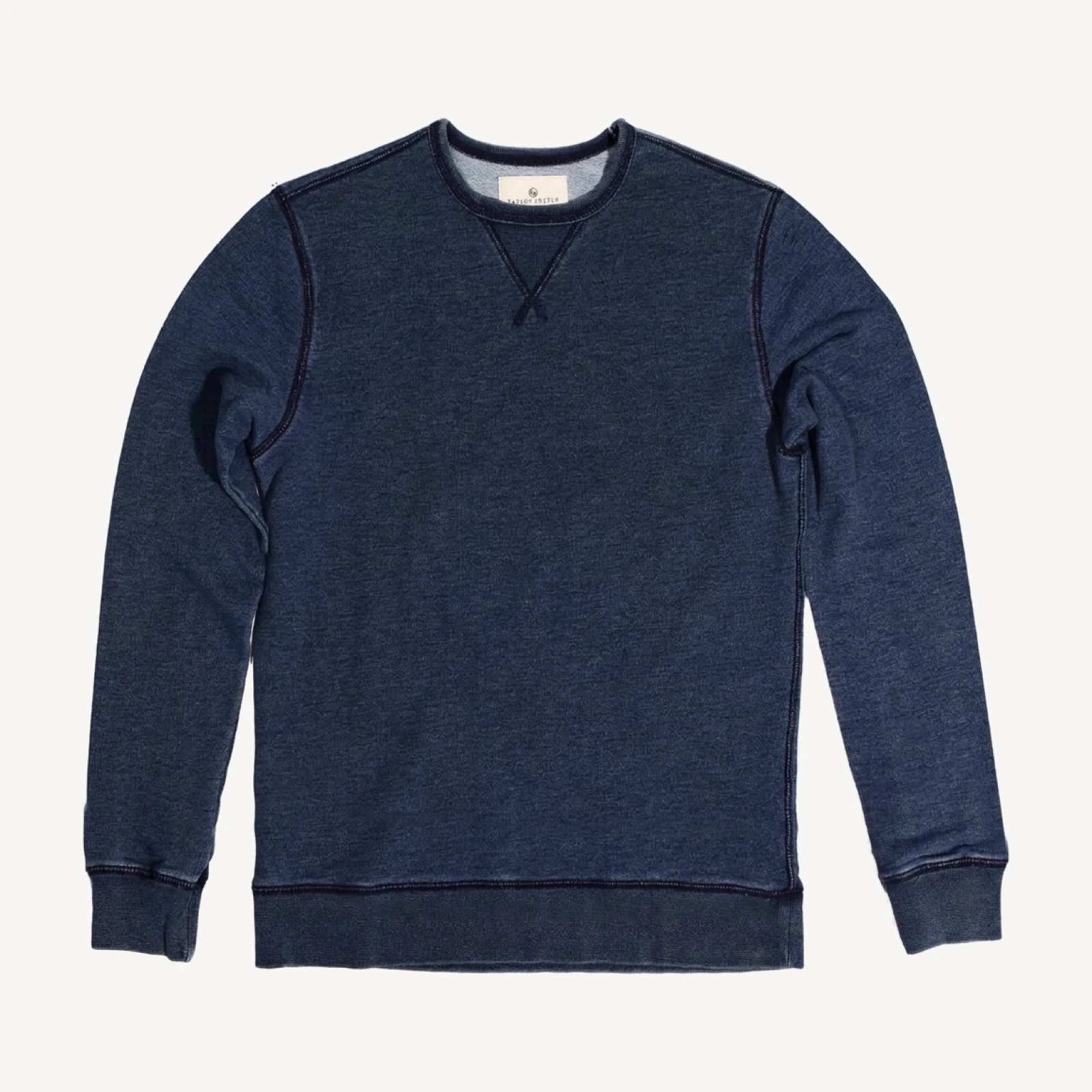 The Crewneck Sweatshirt in Sea Washed Indigo