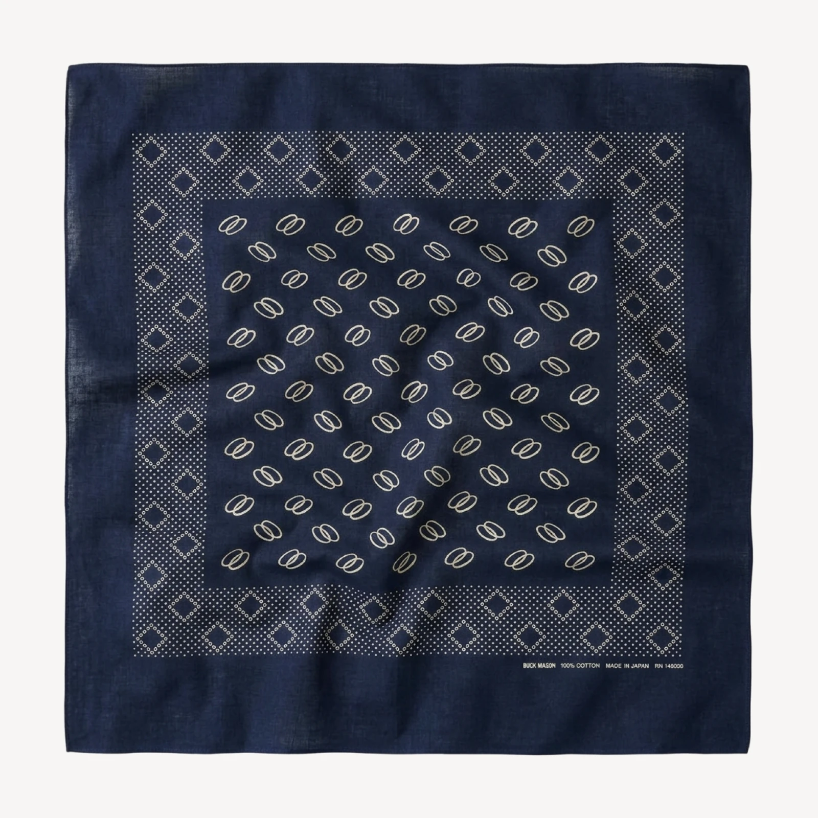 Deep Navy Japanese Cotton Bandana