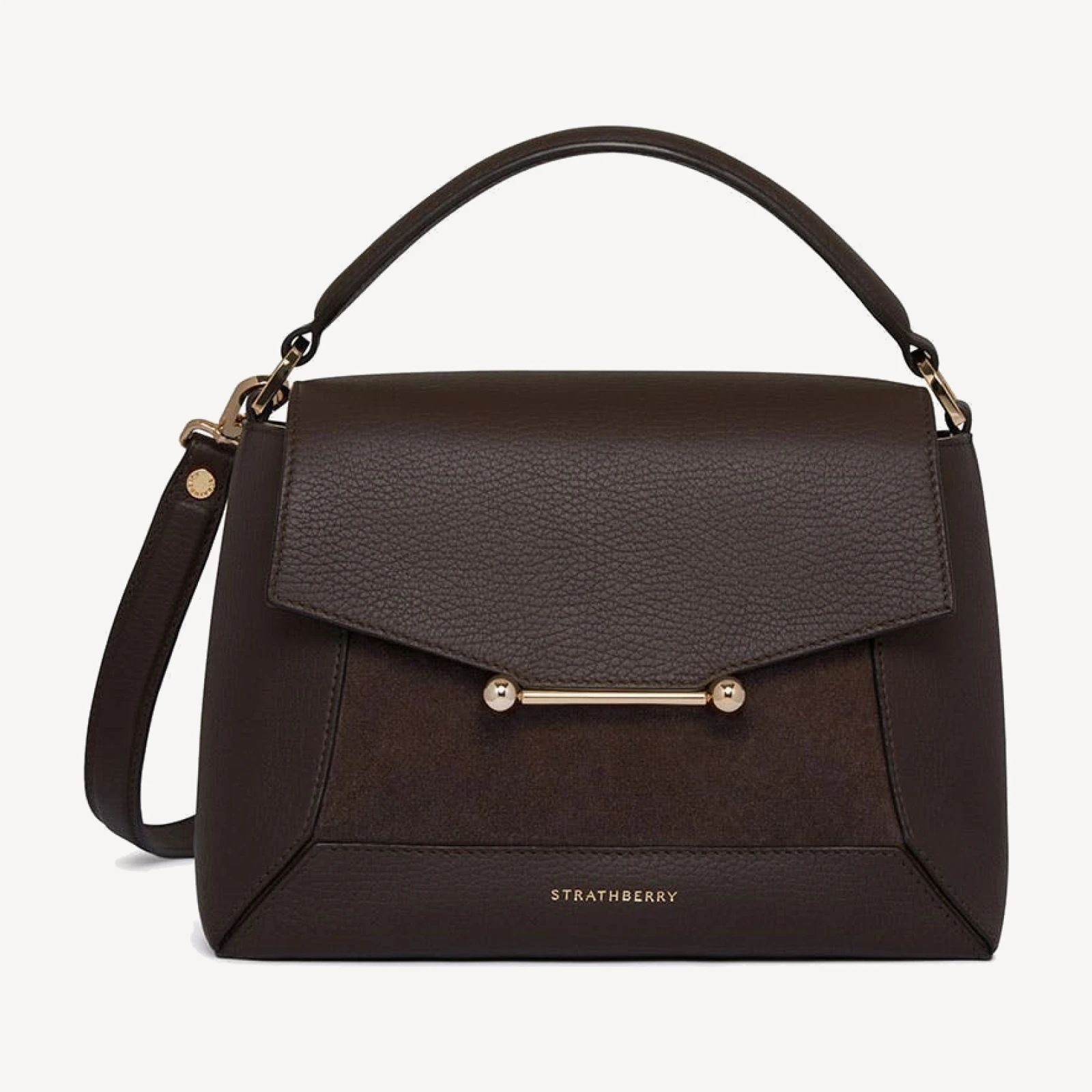 Mosaic Bag - Dark Chocolate Suede/Leather