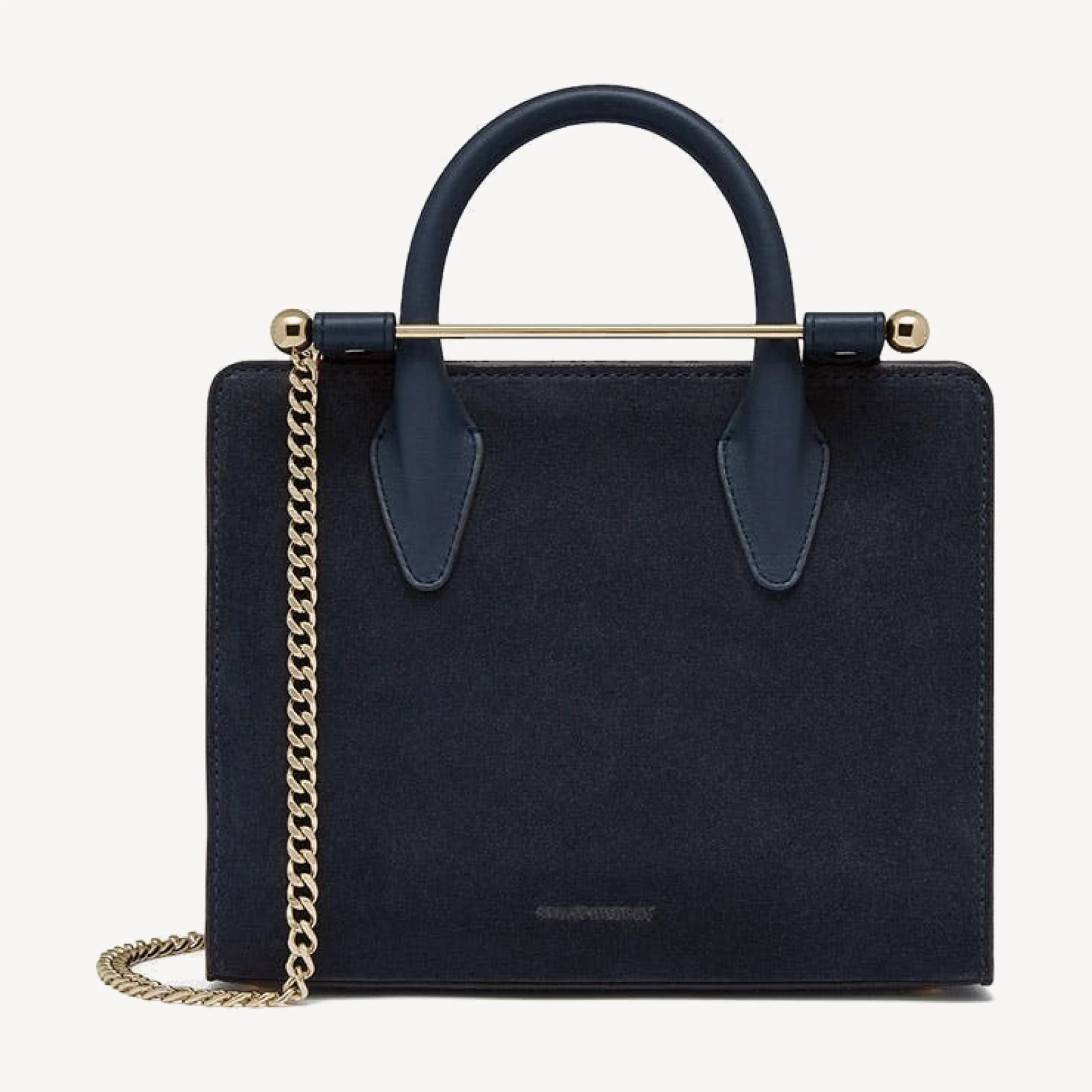 Mini Tote - Navy Suede