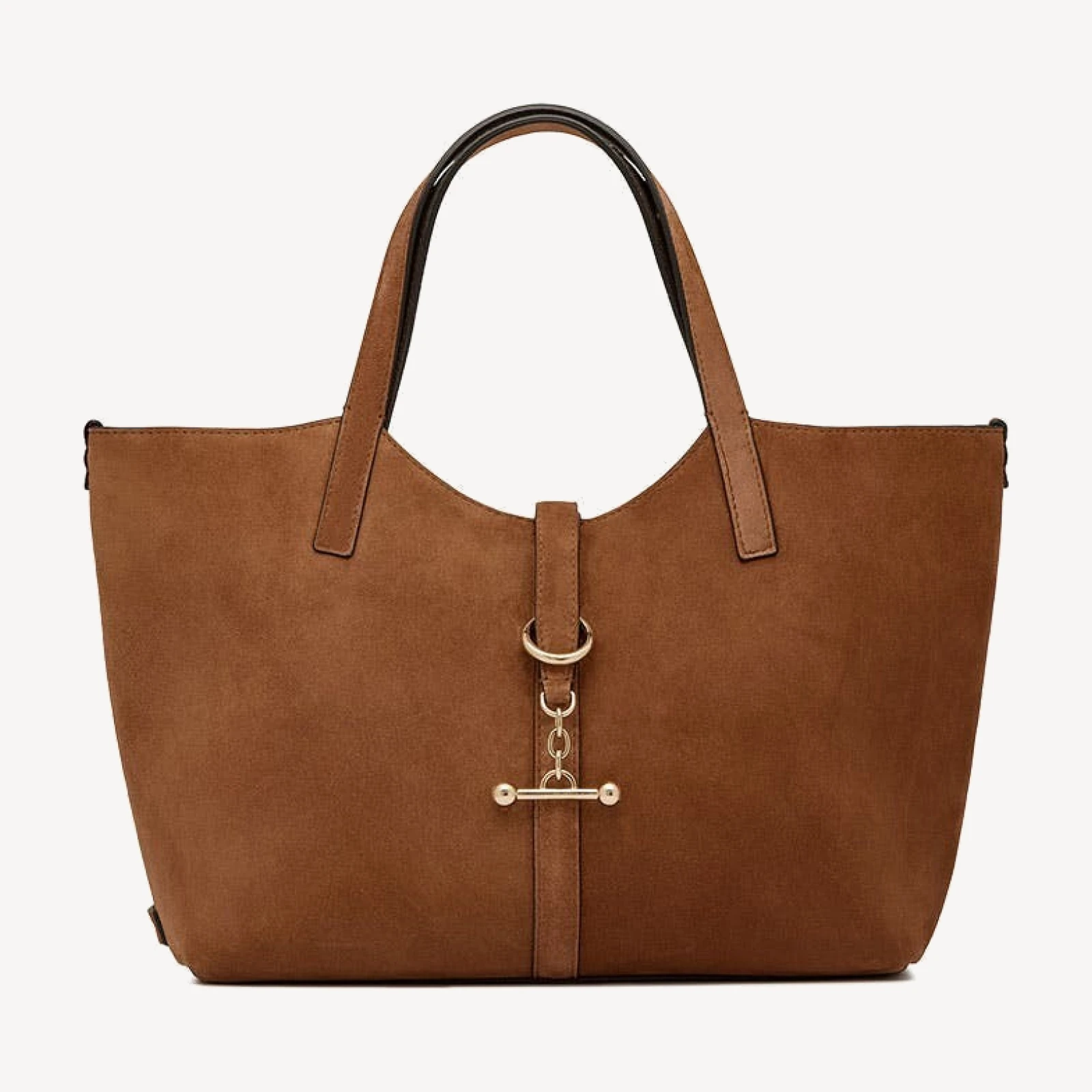 Kite Tote Midi - Tan Suede
