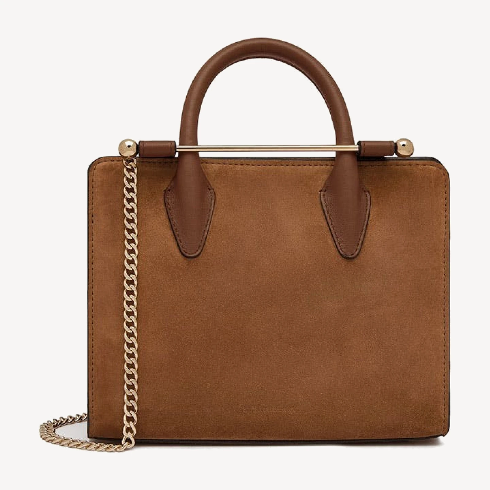 Mini Tote - Tan Suede