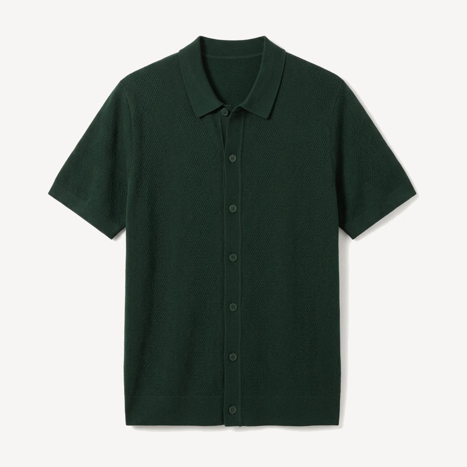 PATTERN KNIT SHIRT