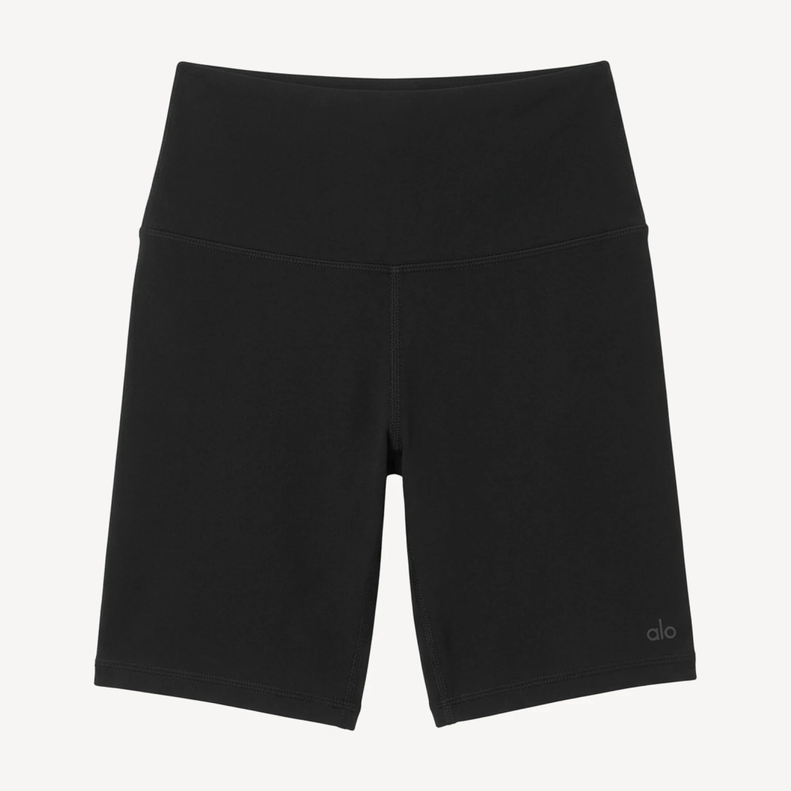 7" High-Waist Biker Short - Black