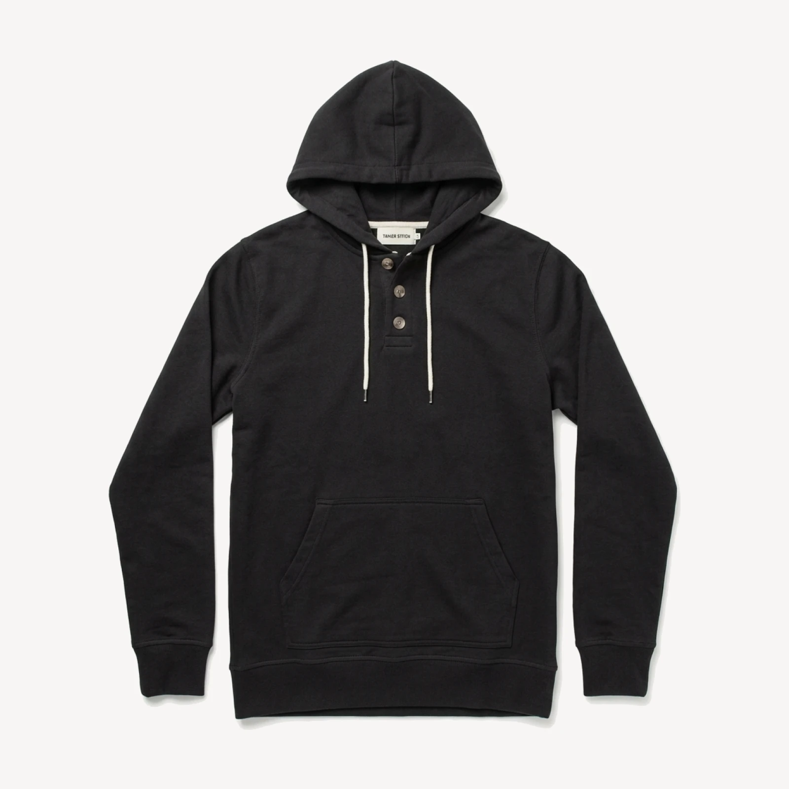The Charcoal 3 Button Hooded Sweatshirt