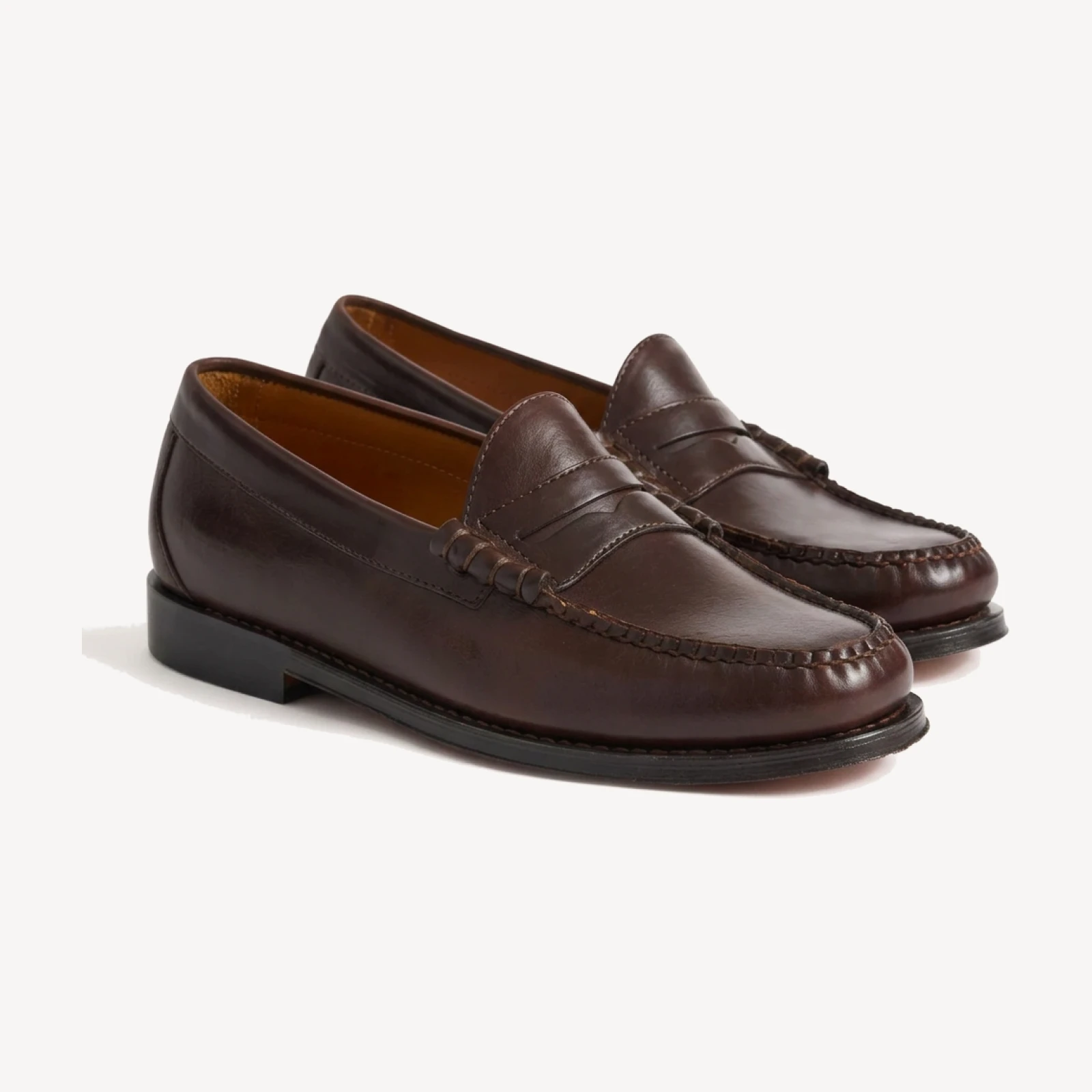 Brown Leather G.H.BASS X Buck Mason Larson Loafer