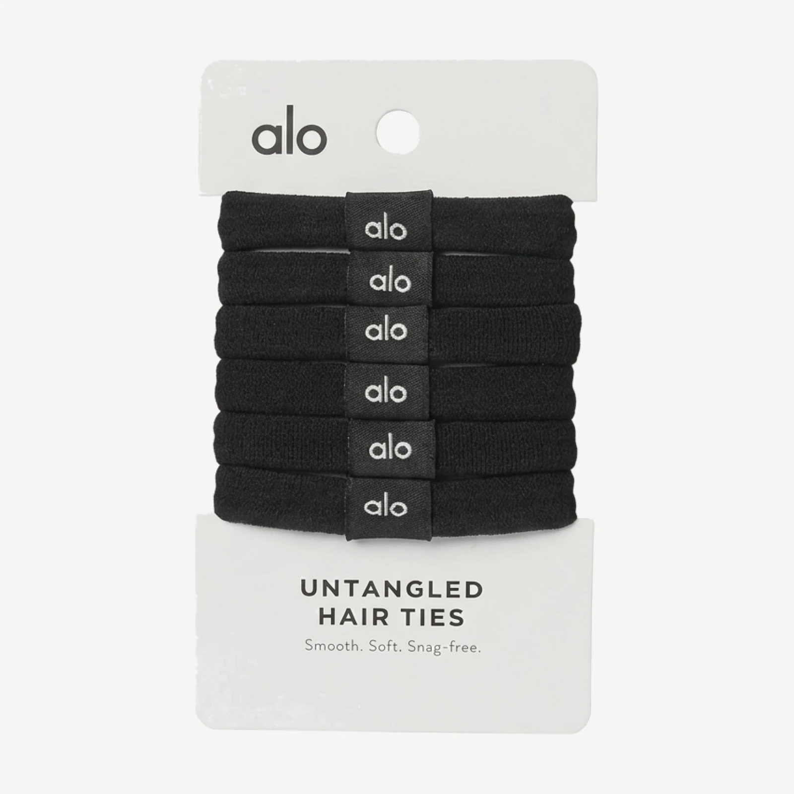 Untangled Hair Tie 6-Pack - Black
