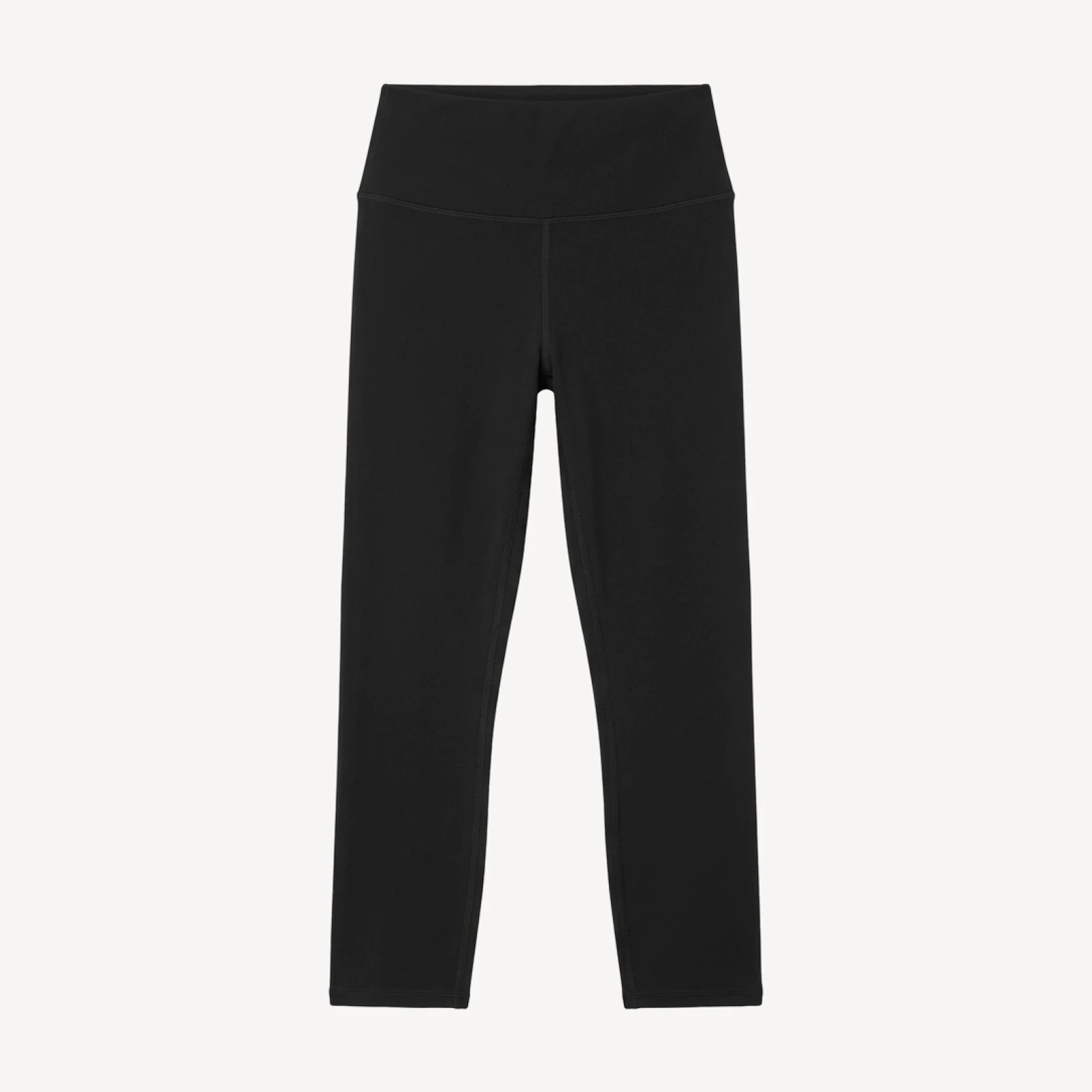 High-Waist Airbrush Capri - White