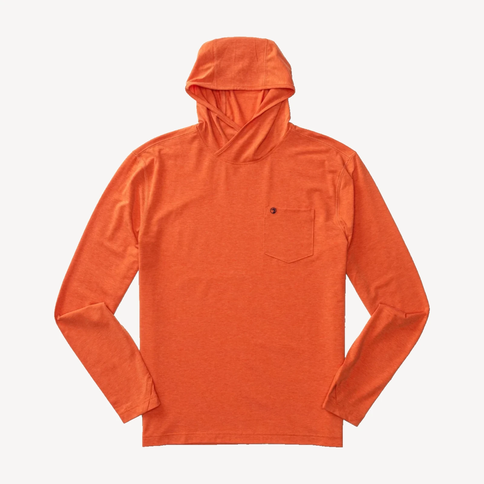 Windward Performance Hooded T-Shirt - Burnt Sienna Heather