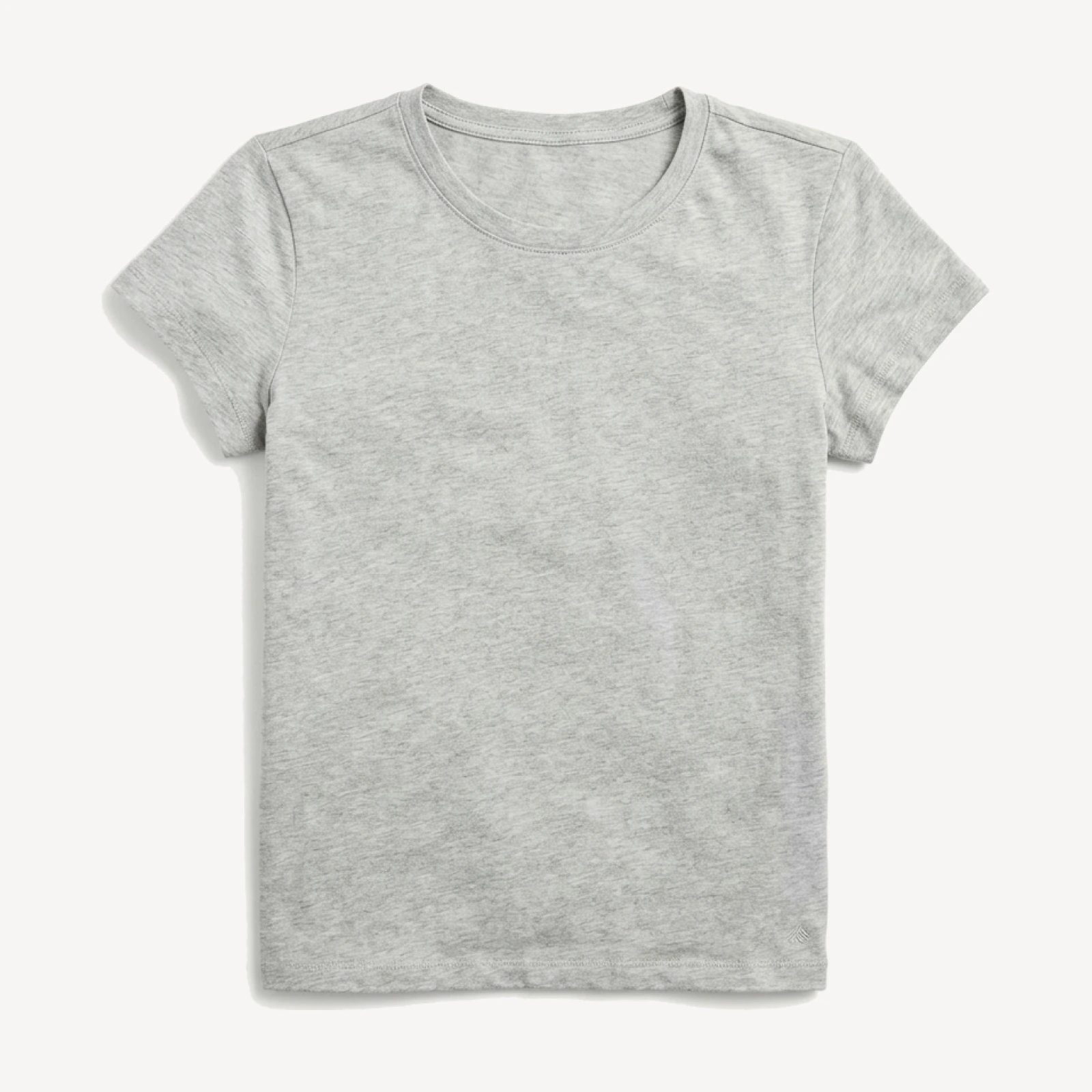 Women's Re-Spun Signature Crew in Light Heather Grey