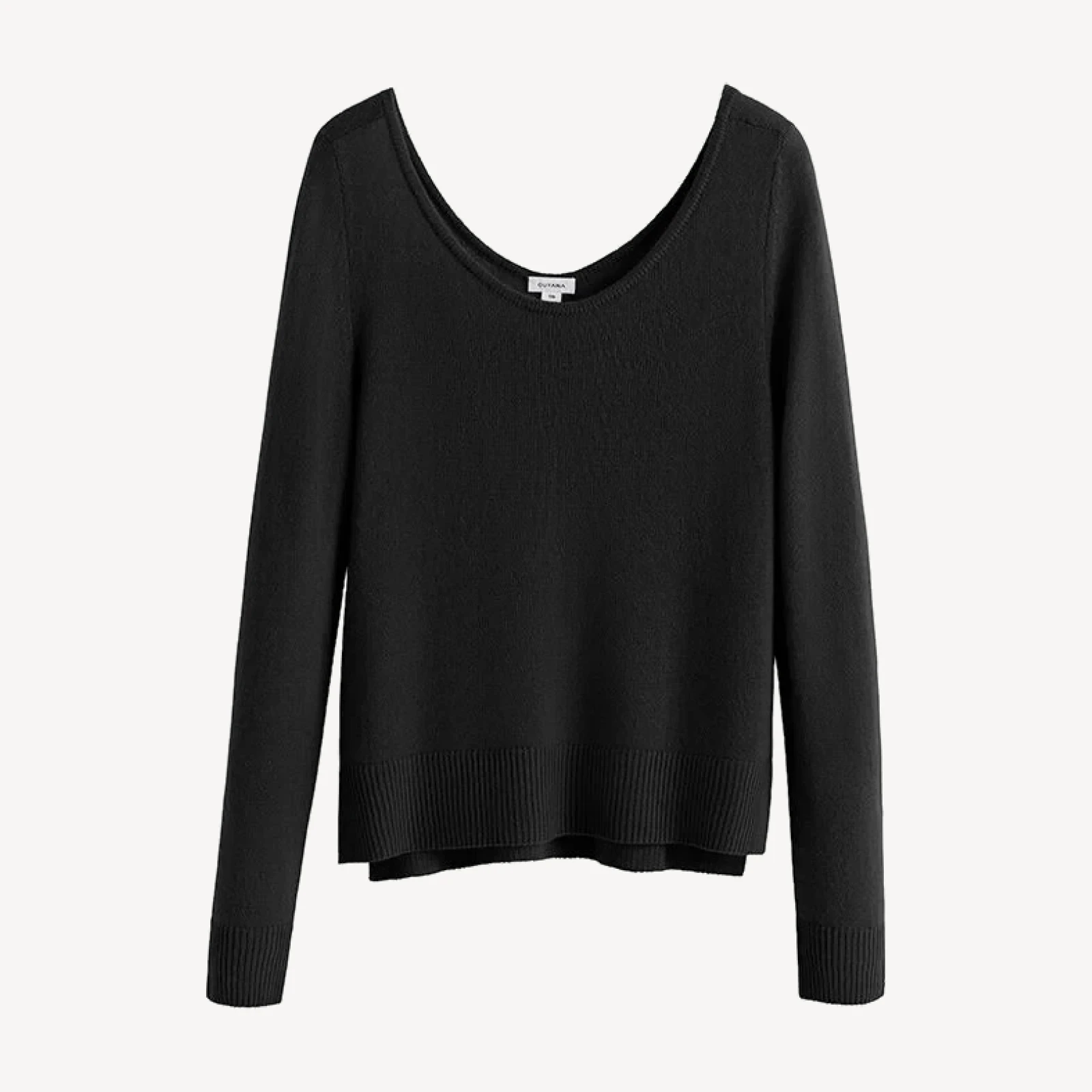Single-Origin Cashmere Scoop Neck Sweater