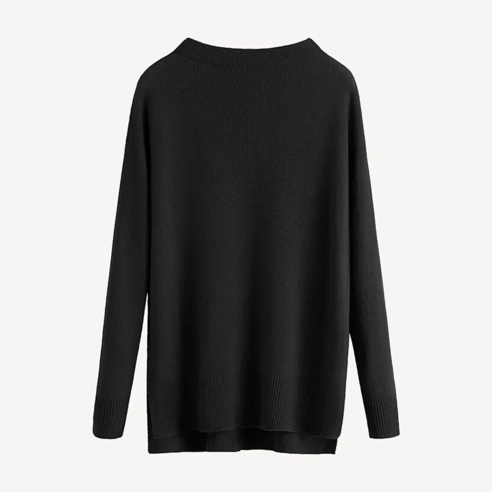 Single-Origin Cashmere Funnel Neck Sweater