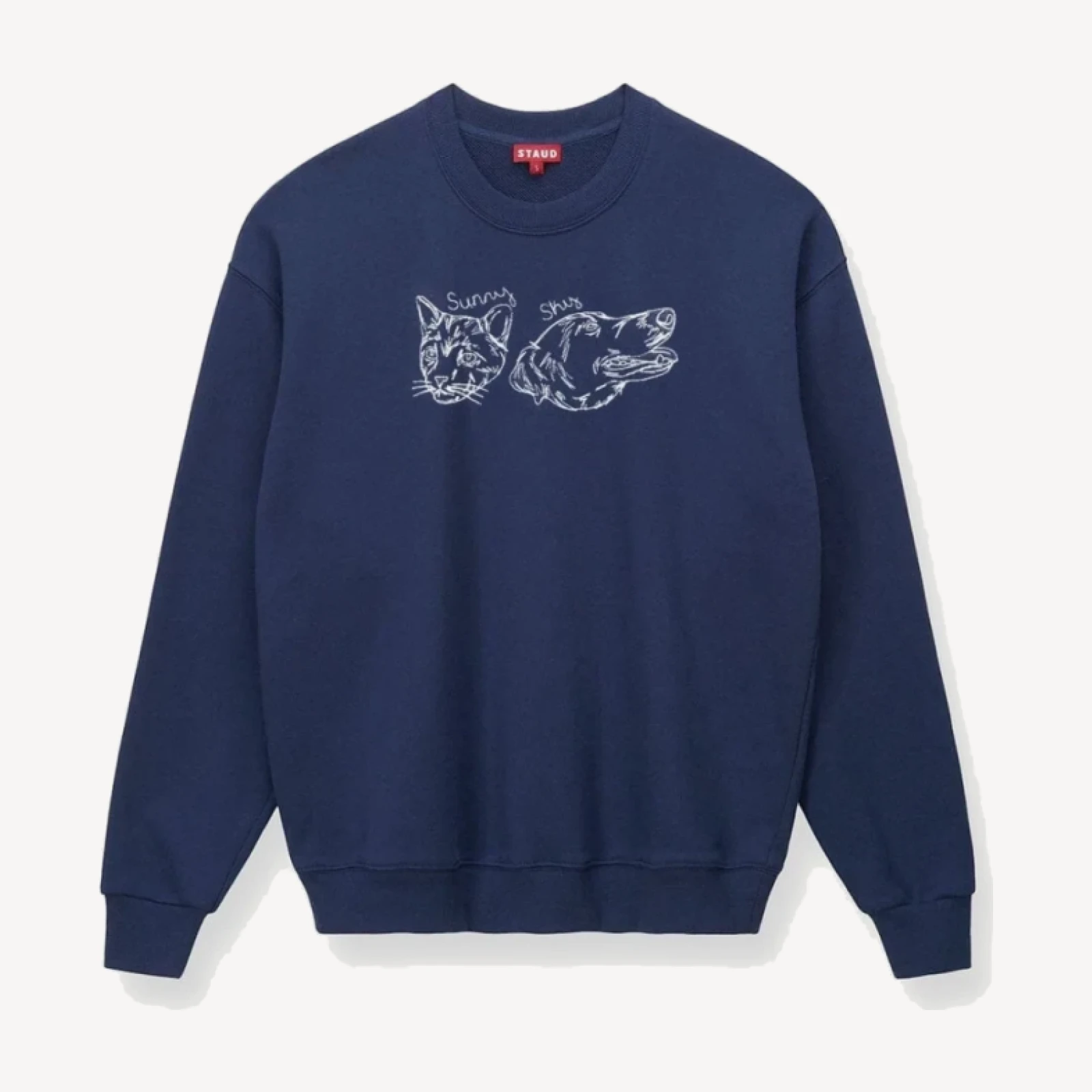 Custom STAUD x C.Bonz Oversized Sweatshirt | Navy