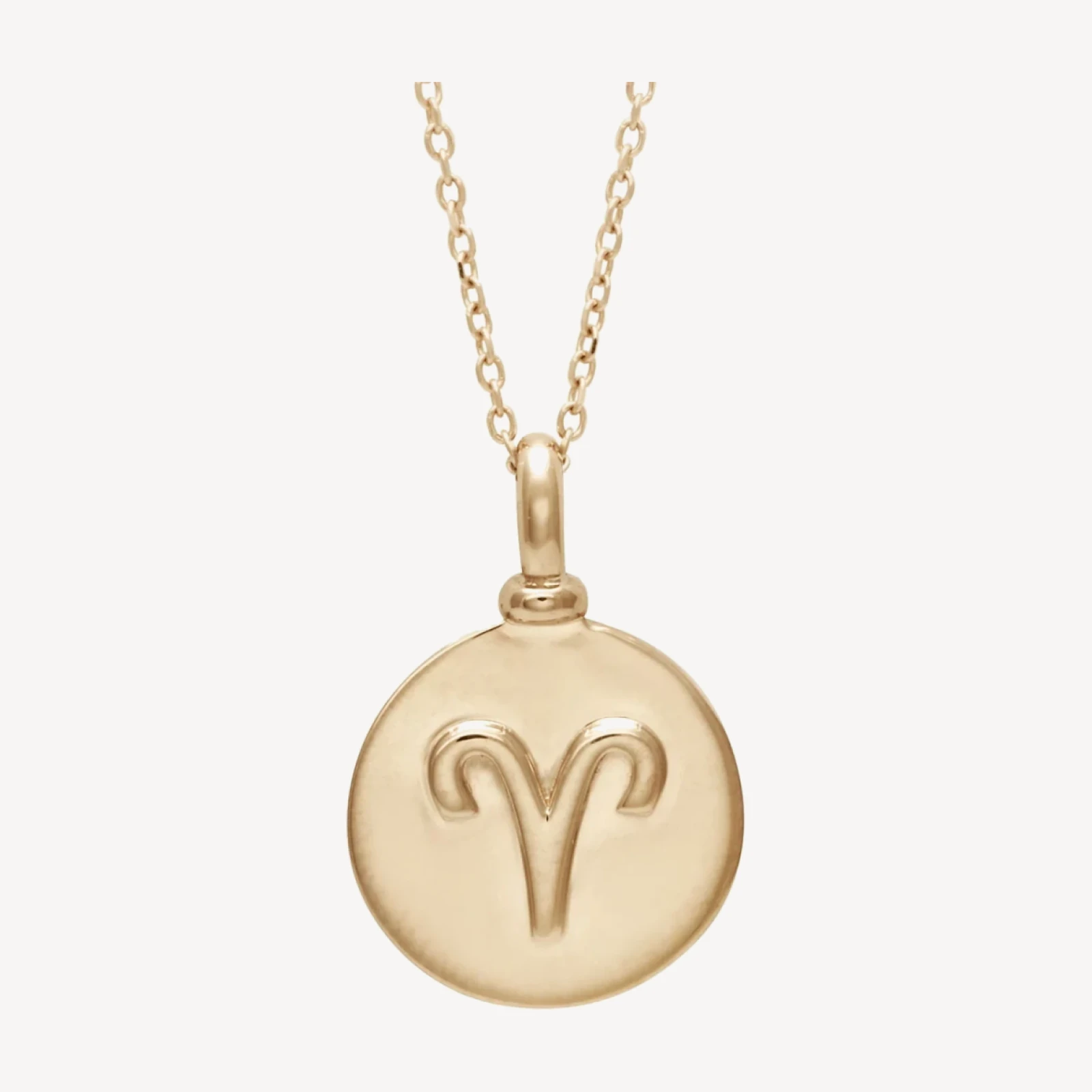 Zodiac Charm Pendant - 14k Yellow Gold