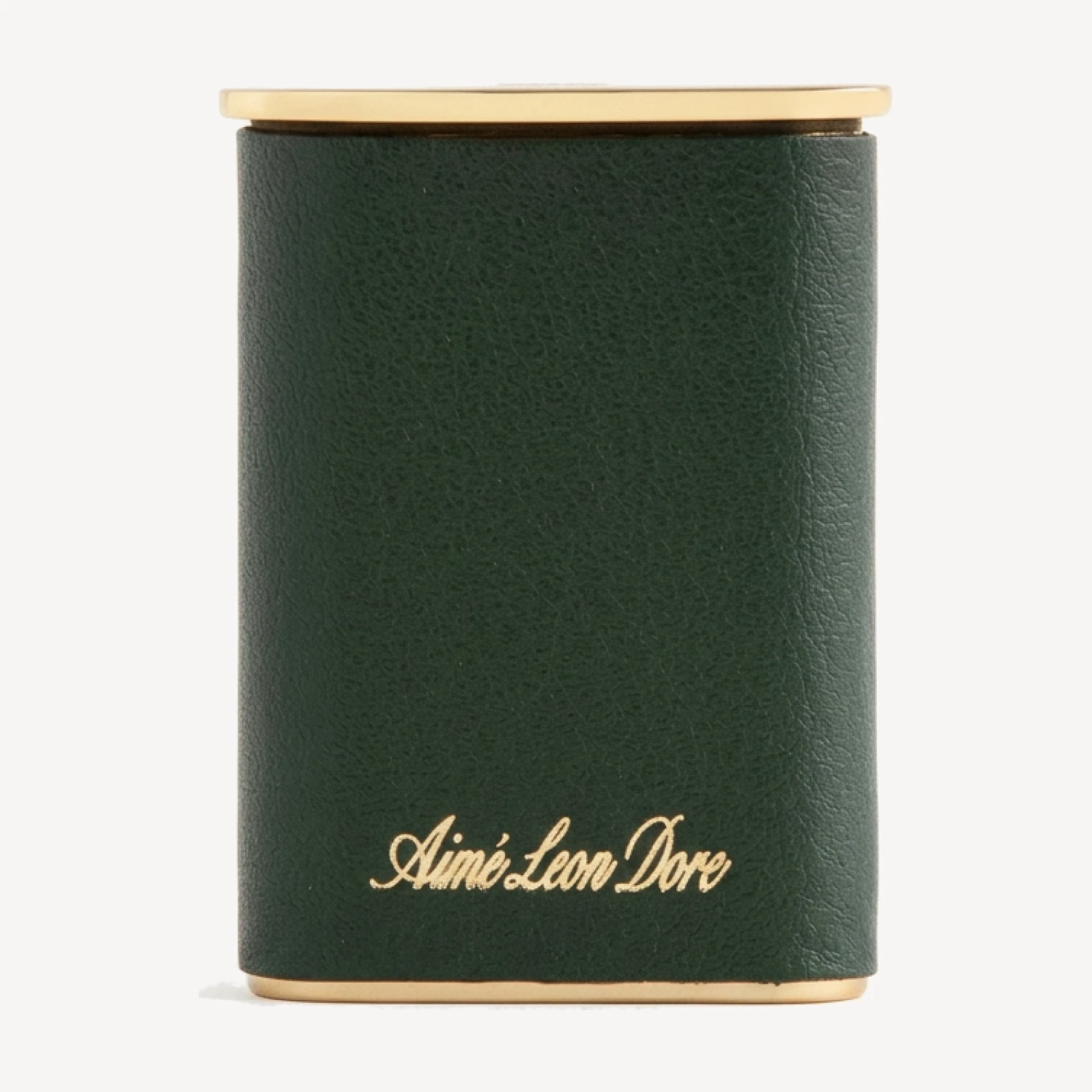 Queens Crest Leather Portable Ashtray