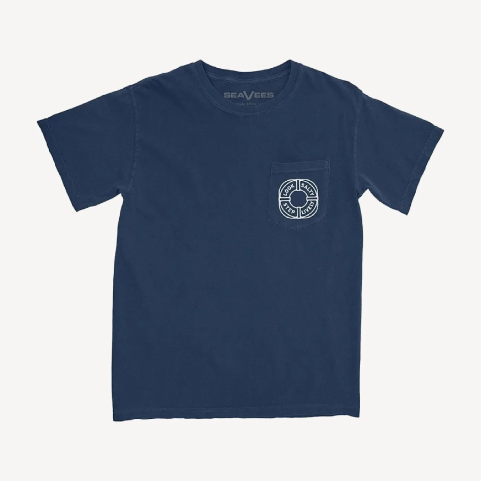 SeaVees - Life Ring Pocket Tee - Navy