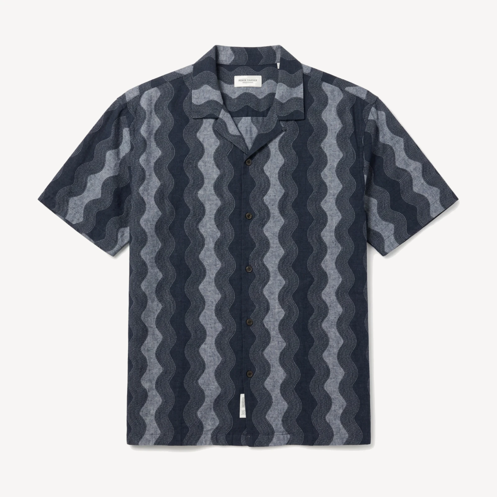 PRINTED CHAMBRAY RESORT SHIRT