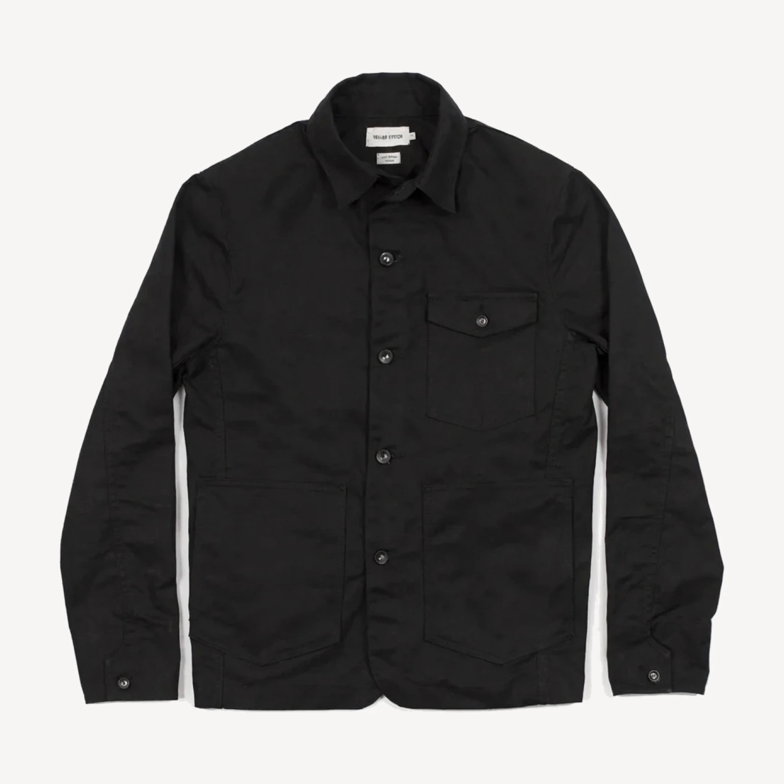 The Project Jacket in Black Water Repellent Canvas