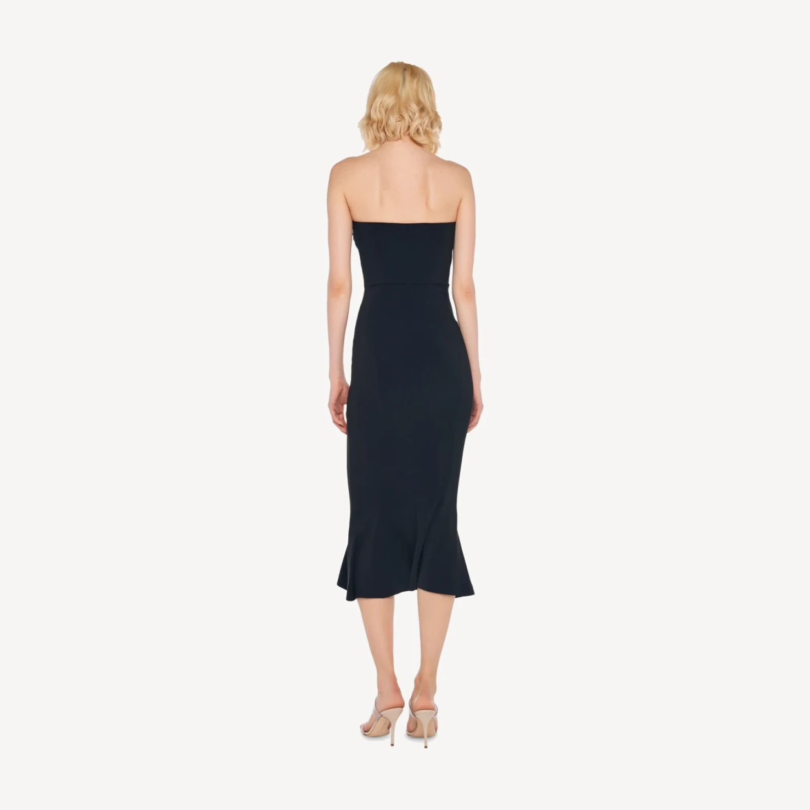 STRAPLESS FISHTAIL DRESS