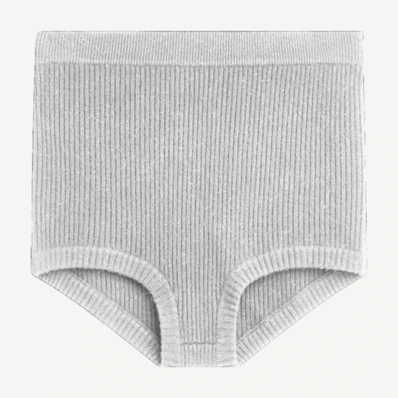 CLARISSA RIBBED SHORTS - HEATHER GREY